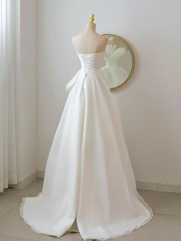 A Line White Wedding Dresses, A Line White Prom Formal Dresses, US 8 / White as Pics / No Rush A Line White Wedding Dresses, A Line White Prom Formal Dresses, US 8 / White as Pics / No Rush
