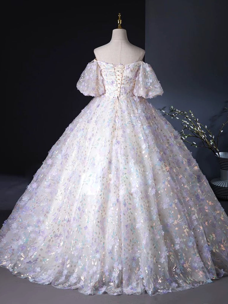 puffy sleeve prom dress long sweetheart tulle ball gown Hfyihgf Womens Puffy Sleeve Prom Dress Off The Shouler Sweetheart Neck Tulle Ball Gown A Line Princess Wedding Formal Evening GownsBlue,L), Adult