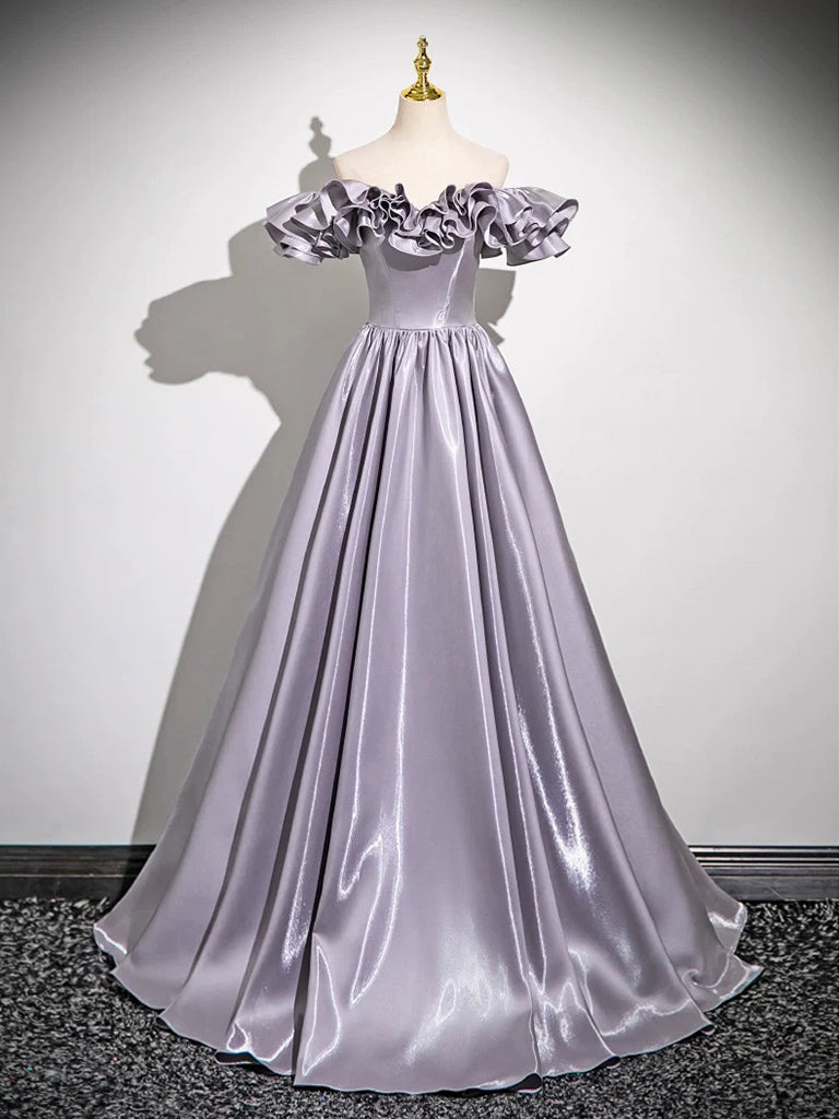 grey and purple prom dresses Prom Dress Style #28628
