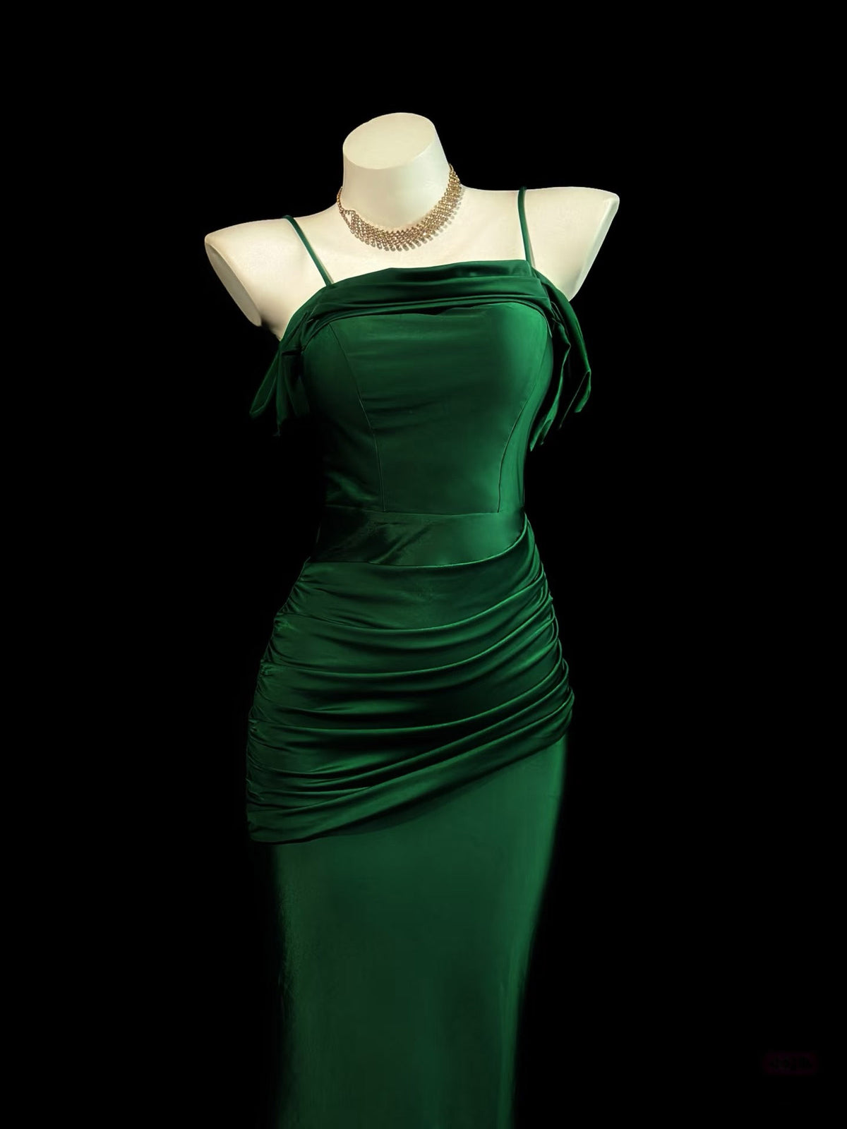 Simple Off Shoulder Mermaid Green Long Prom Dress, Green Party Dress