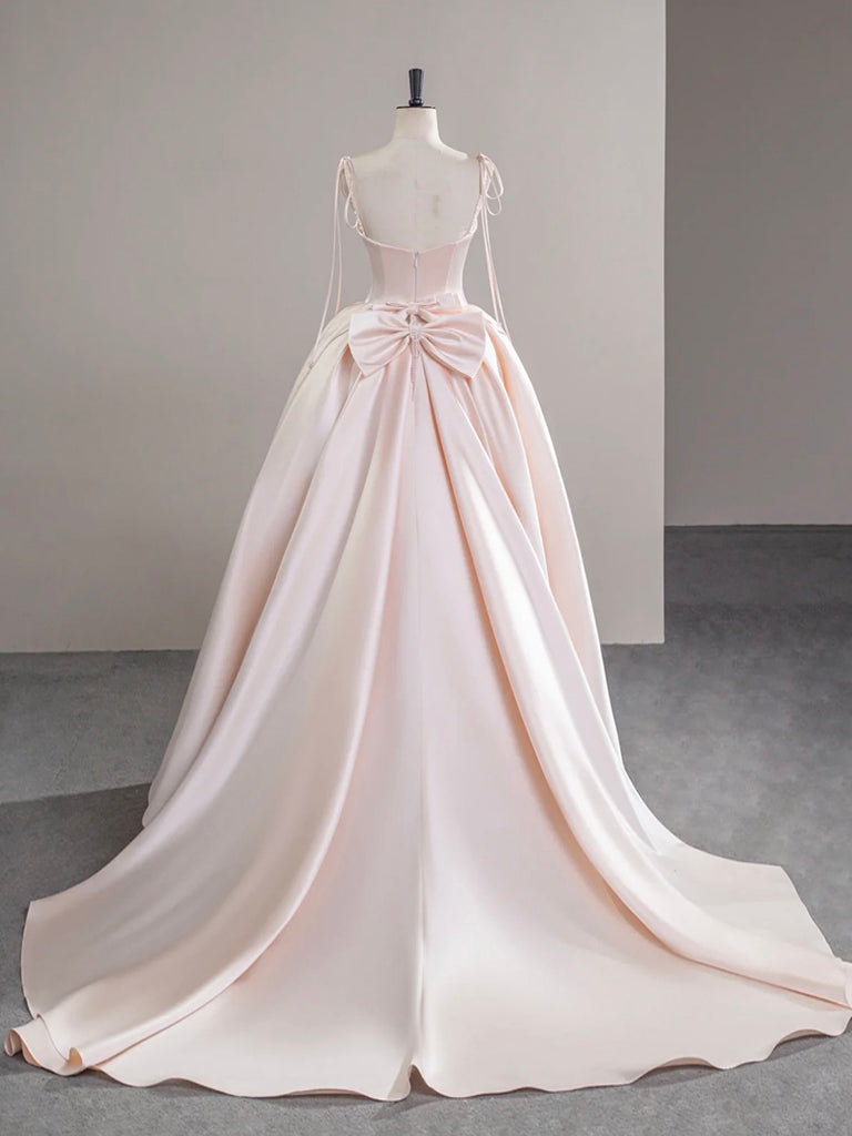 pink champagne prom dress champagne pink dress Tina Holly Couture TW071 Pink Champagne Strapless Straight Neck With An A-Line Fit Formal Dress Pink Champagne / 16 AUS-parroquiadesanalbertomagno.com