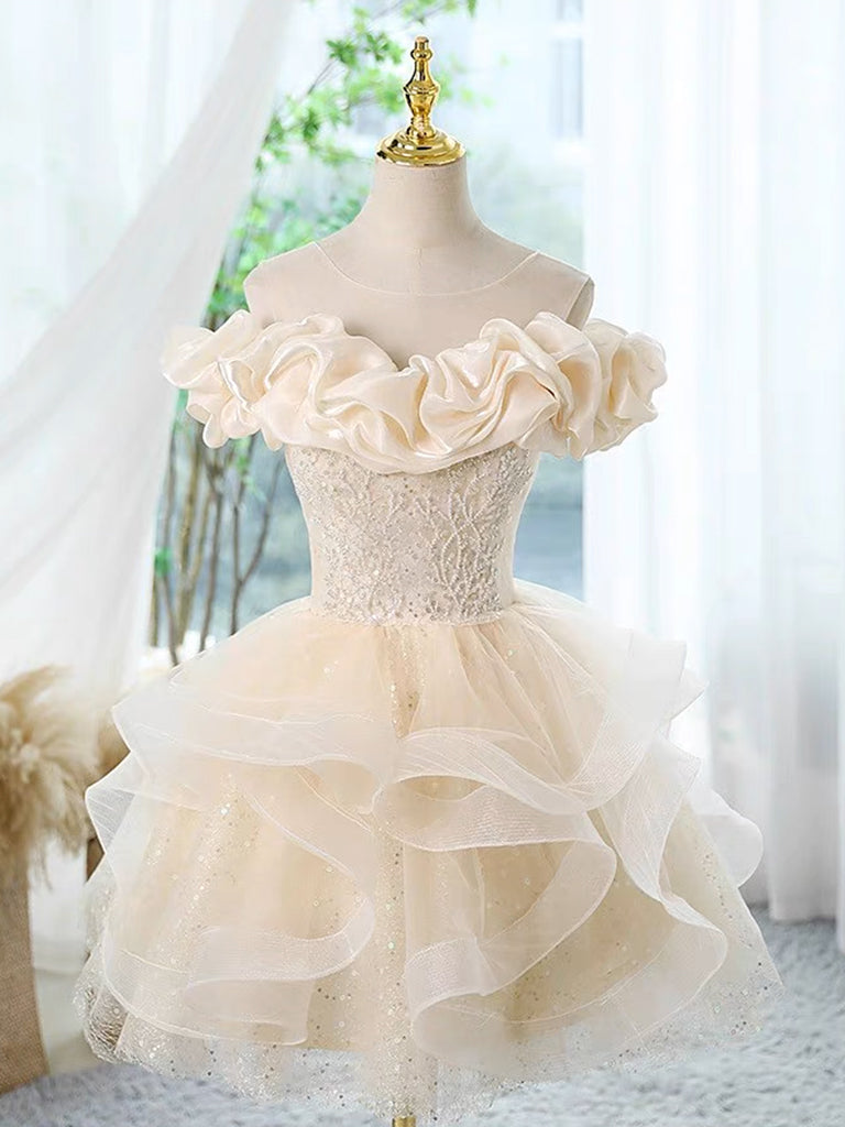 Fluffy Wedding Dress Short Puffy Formal Dresses Spaghetti Strap Black Homecoming Dresses Tulle Short Prom Dress Fluffy Wedding Dress Short Puffy Formal Dresses Spaghetti Strap Black Homecoming Dresses Tulle Short Prom Dress