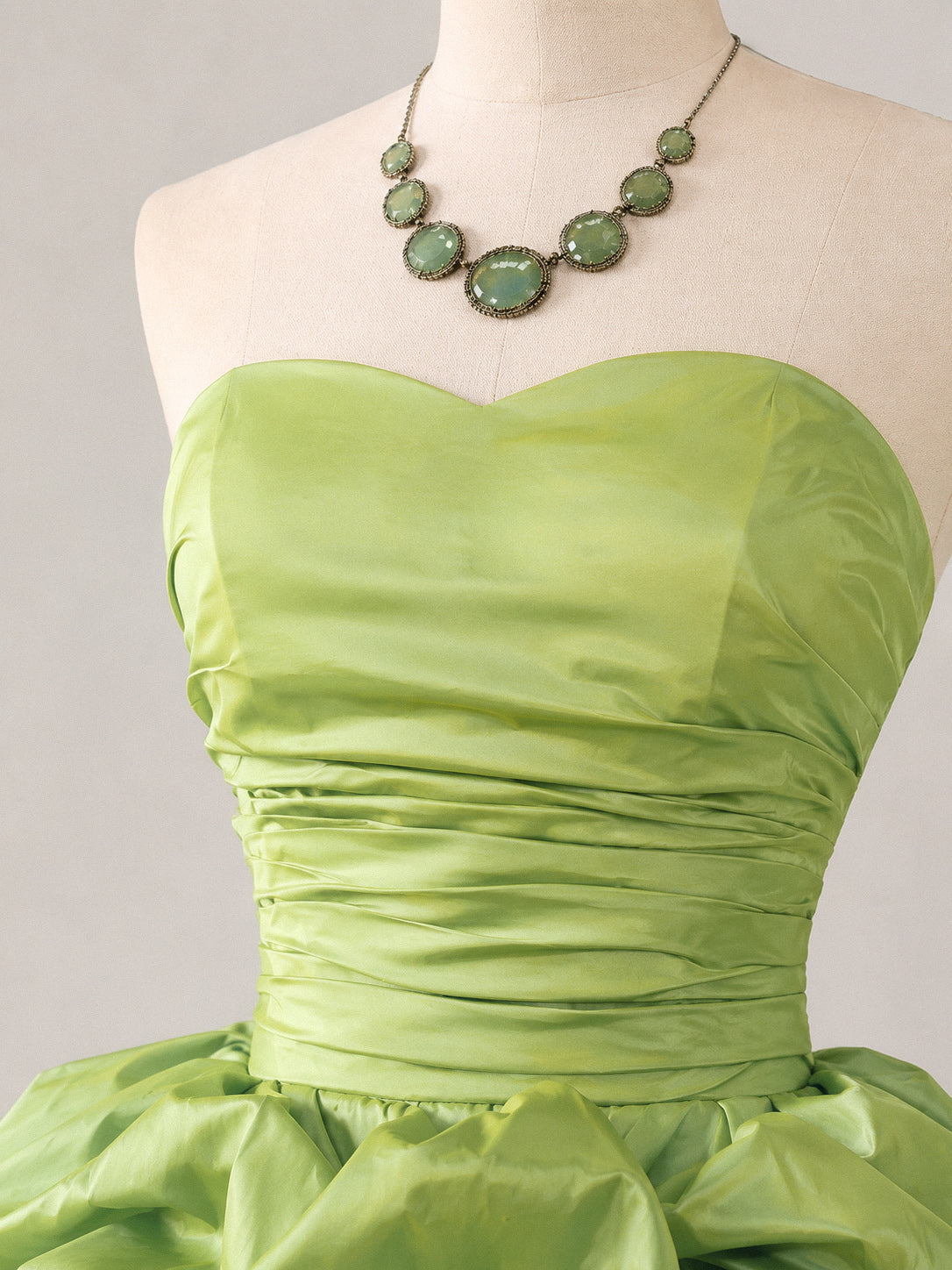 Cute Sweetheart Neck Folds Green Short Prom Dress, Green Homecoming Dress