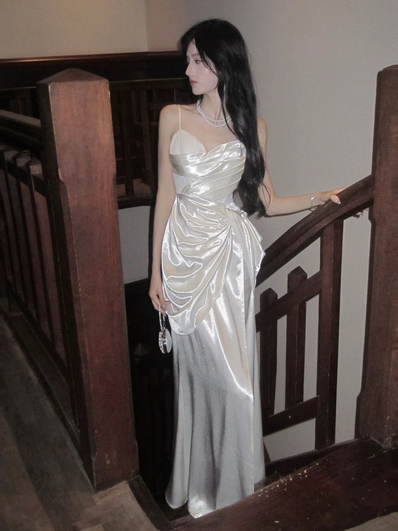ivory party dress Mermaid Sweetheart Floor Length Ivory White Prom Dress, Ivory Party Dress US 10 / Ivory