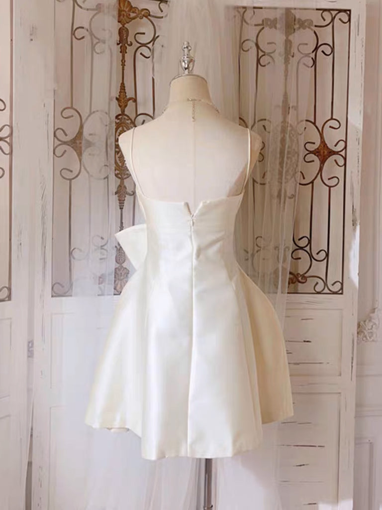 champagne satin dress short CHAMPAGNE SHORT DRESS DELSAB BOUTIQUE