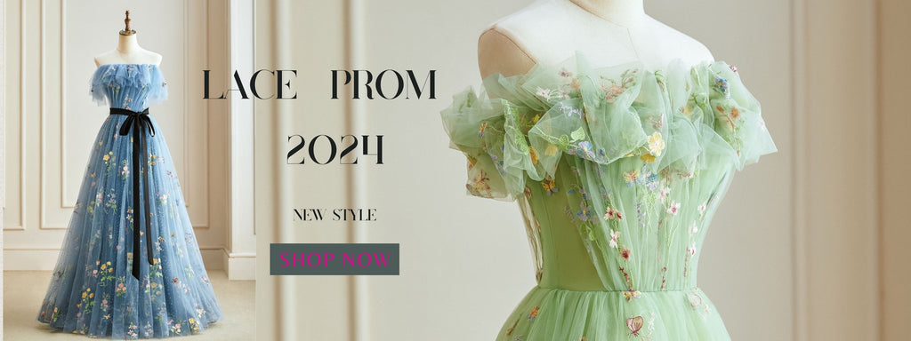 Shopluu Lace Prom Dresses 2024