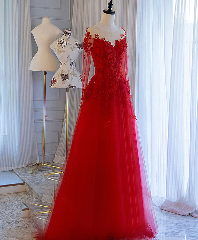Red Prom Dress 2024 Off the Shoulder Tulle Lace Appliques 16 / Red Red Prom Dress 2024 Off the Shoulder Tulle Lace Appliques 16 / Red