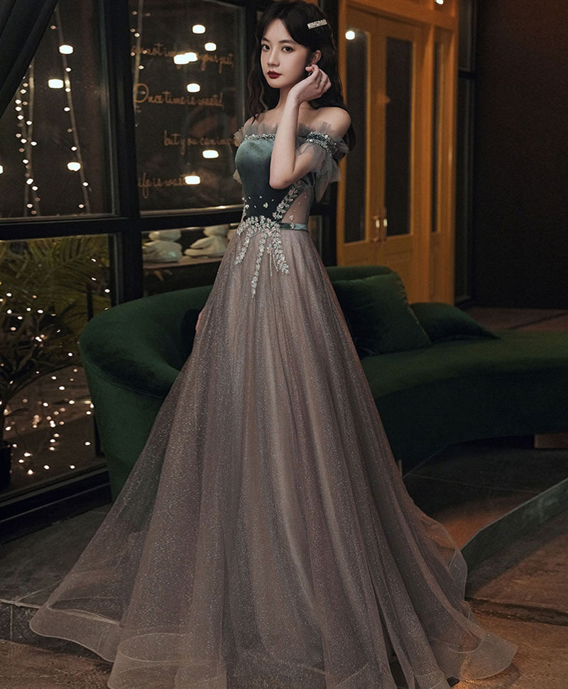 Green/Gray Sequin Long Prom Dresses, Green/Gray Formal Graduation Dress with Beading US 6 / Green/Gray (As Picture) Green/Gray Sequin Long Prom Dresses, Green/Gray Formal Graduation Dress with Beading US 6 / Green/Gray (As Picture)
