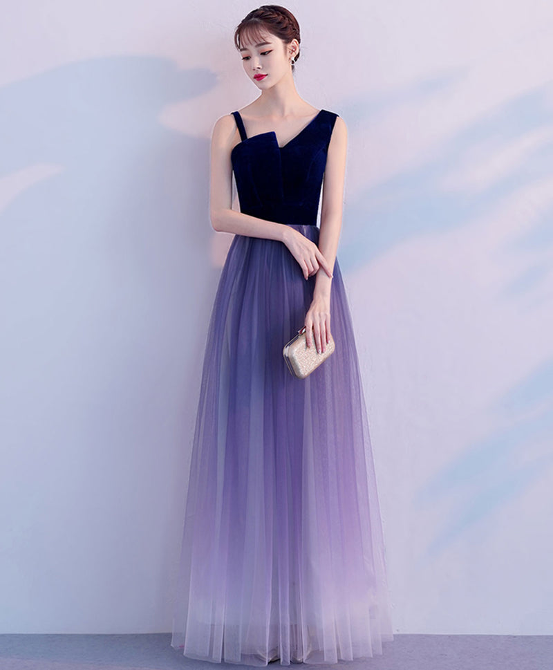 Purple Tulle Long Prom Dress, Purple Tulle Bridesmaid Dress Purple Tulle Long Prom Dress, Purple Tulle Bridesmaid Dress