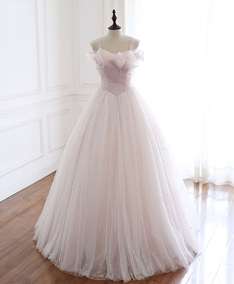 light pink graduation dresses Baby Tulle Strapless Sweetheart Dress A Line Waist Pink Graduation Dresses | Windsor
