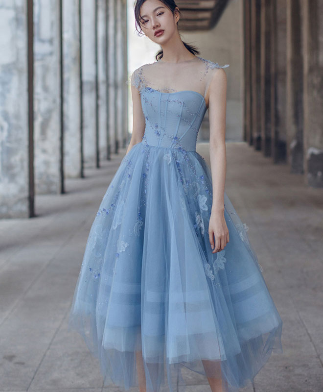 light blue tulle dress short Sassy Shortcake Too Good To Be Tulle Dress