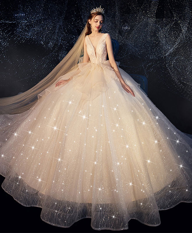 Champagne Tulle Wedding Dress, Champagne Tulle Bridal Gown US 6 / Champagne Champagne Tulle Wedding Dress, Champagne Tulle Bridal Gown US 6 / Champagne