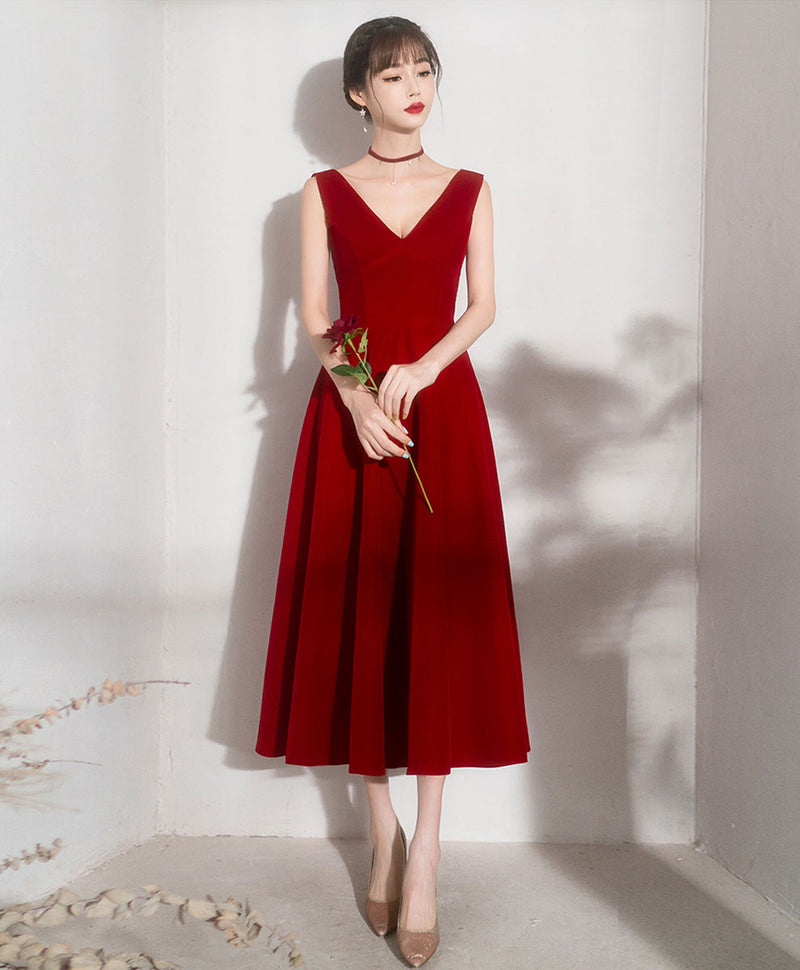maroon bridesmaid dresses short Elegant Ruffle Straps Short Burgundy Bridesmaid dresses