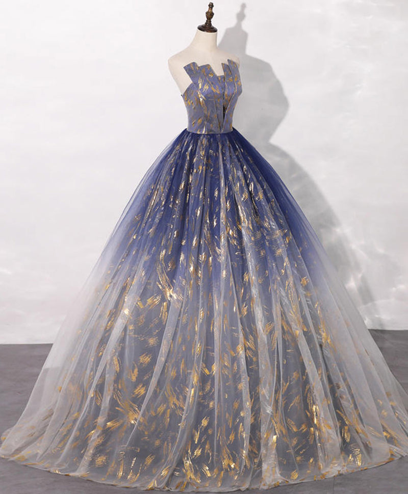 Blue A Line Tulle Lace Long Prom Dress, Tulle Formal Blue Graduation Dresses US 14 / Blue(As picture) Blue A Line Tulle Lace Long Prom Dress, Tulle Formal Blue Graduation Dresses US 14 / Blue(As picture)