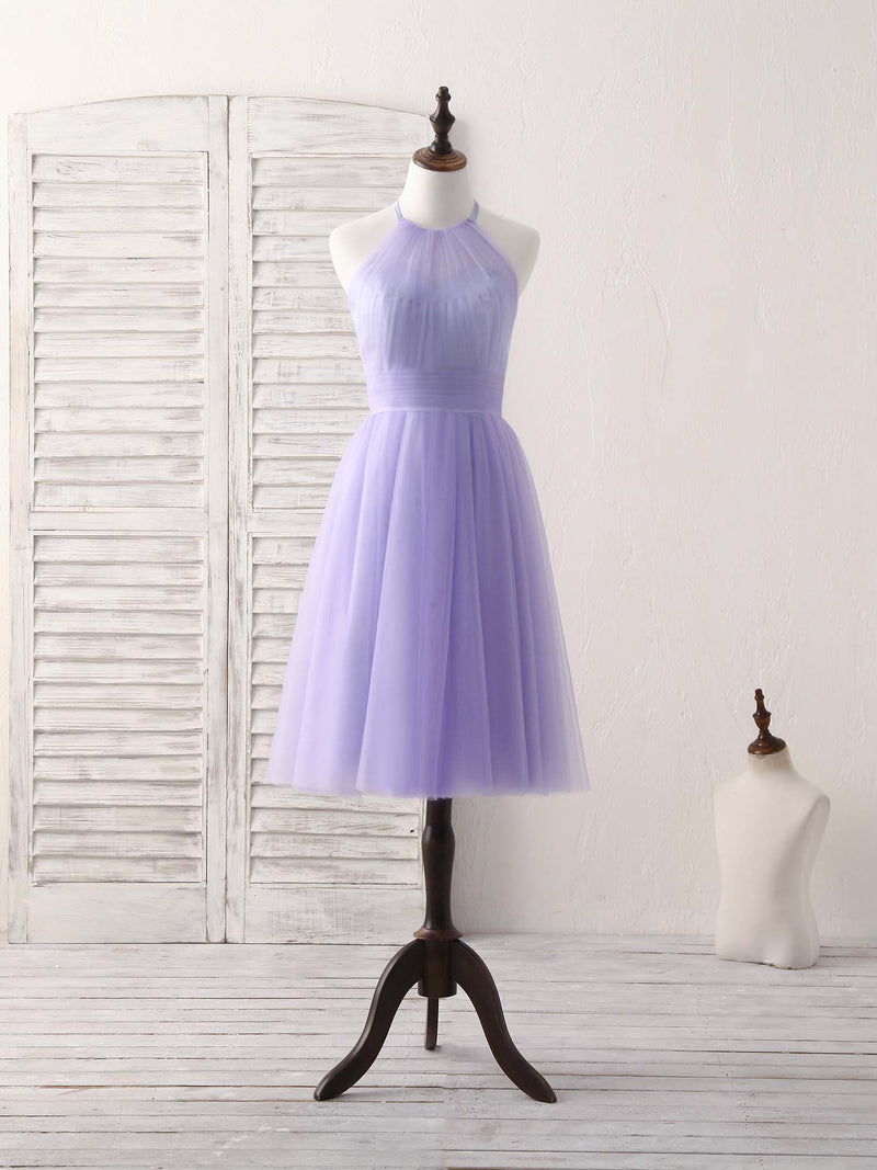 Purple Tulle Short Prom Dress, Simple Purple Homecoming Dress US 10 / Custom Color Purple Tulle Short Prom Dress, Simple Purple Homecoming Dress US 10 / Custom Color