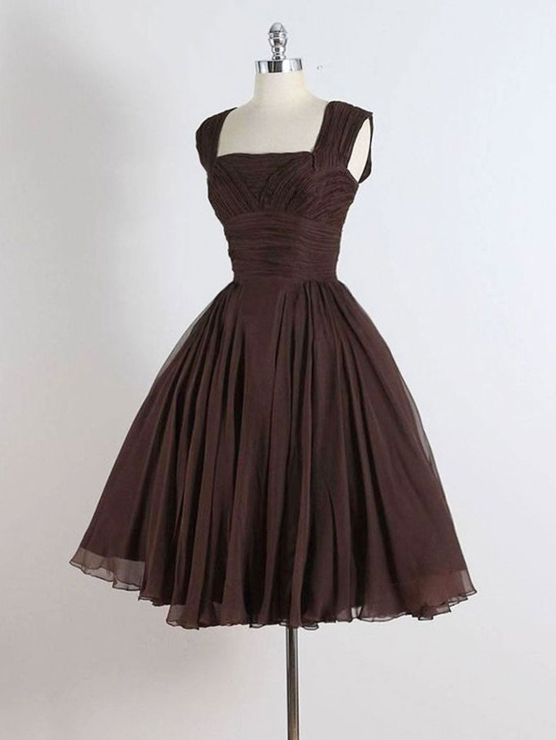 brown short prom dresses A-Line Dresses, Brown Short Formal Dress – shopluu Color:BLUE