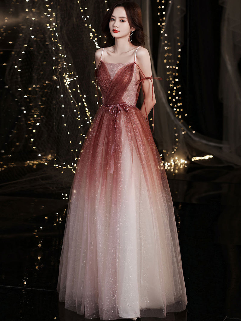 Simple Burgundy Tulle Long Prom Dress, Burgundy Formal Graduation Dress US 14 / Burgundy Simple Burgundy Tulle Long Prom Dress, Burgundy Formal Graduation Dress US 14 / Burgundy