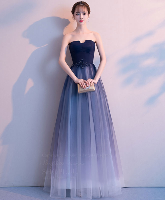 Simple Tulle Long Prom Dress, Tulle Bridesmaid Dress shopluu Simple Tulle Long Prom Dress, Tulle Bridesmaid Dress shopluu