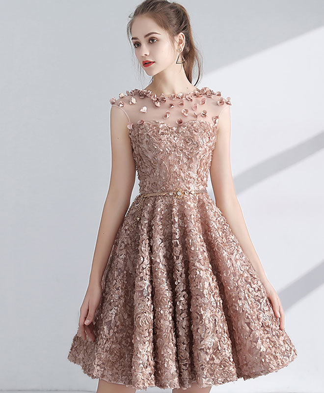 short nude prom dresses Silver-Beaded Short Nude Cocktail Dress with Fringe Silver/Nude / 6