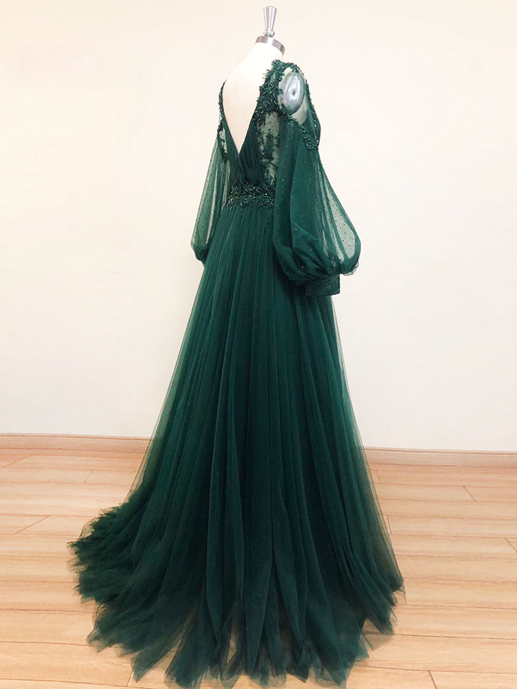 Green Formal Evening Dress