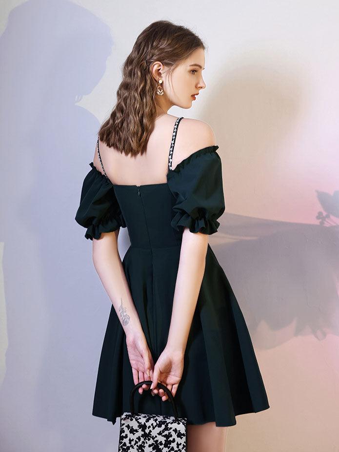 Simple Dark Green Short Prom Dress, Green Homecoming Dress Custom Size / Custom Color Simple Dark Green Short Prom Dress, Green Homecoming Dress Custom Size / Custom Color