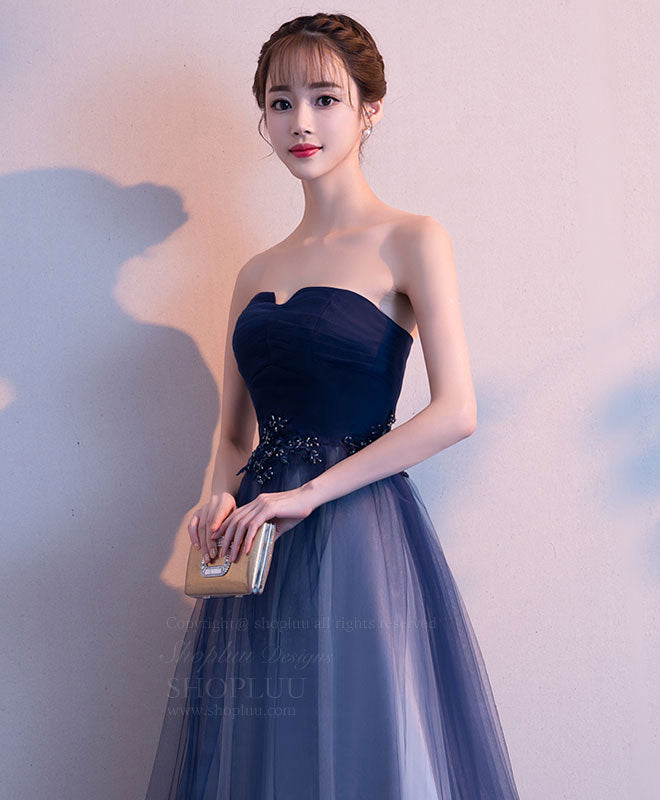 Simple Tulle Long Prom Dress, Tulle Bridesmaid Dress