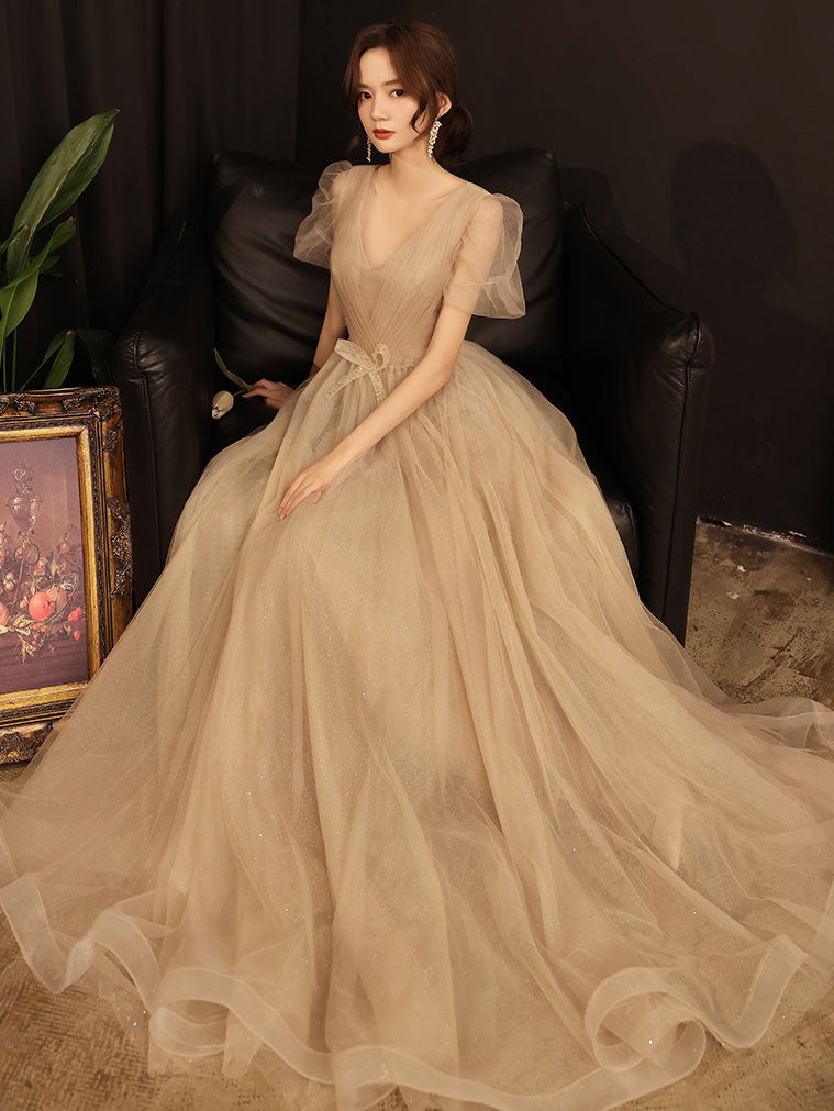 white christmas dresses Simple A Line Champagne Long Prom Dress, Champagne Bridesmaid Dress US 16 / Custom Color white christmas dresses Simple A Line Champagne Long Prom Dress, Champagne Bridesmaid Dress US 16 / Custom Color