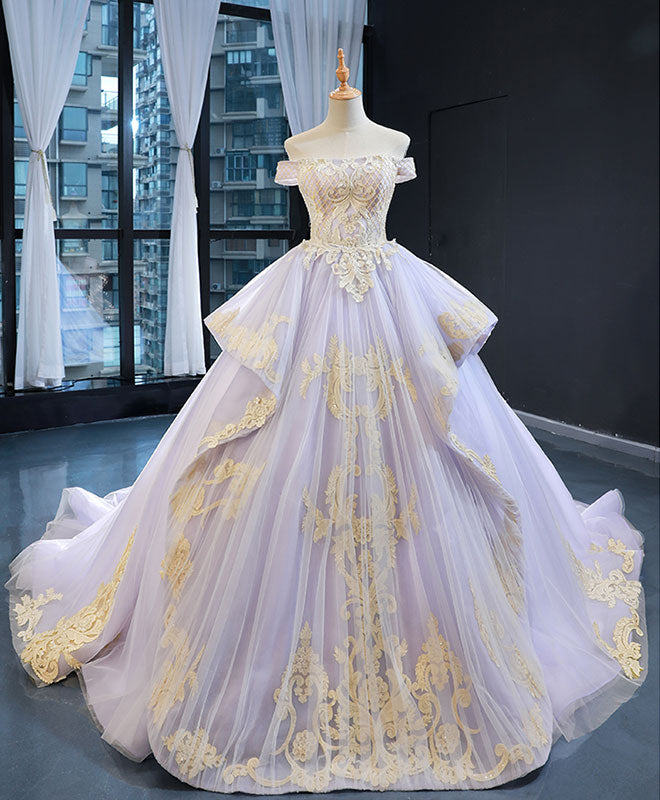 Purple Tulle Lace Long Prom Gown Lace Tulle Long Evening Dress US 14 / Custom Color Purple Tulle Lace Long Prom Gown Lace Tulle Long Evening Dress US 14 / Custom Color