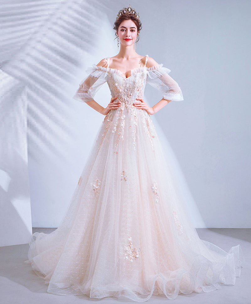 Light Pink Tulle Lace Long Prom Dress Lace Long Evening Dress Custom Size / Light Pink (As Picture) Light Pink Tulle Lace Long Prom Dress Lace Long Evening Dress Custom Size / Light Pink (As Picture)