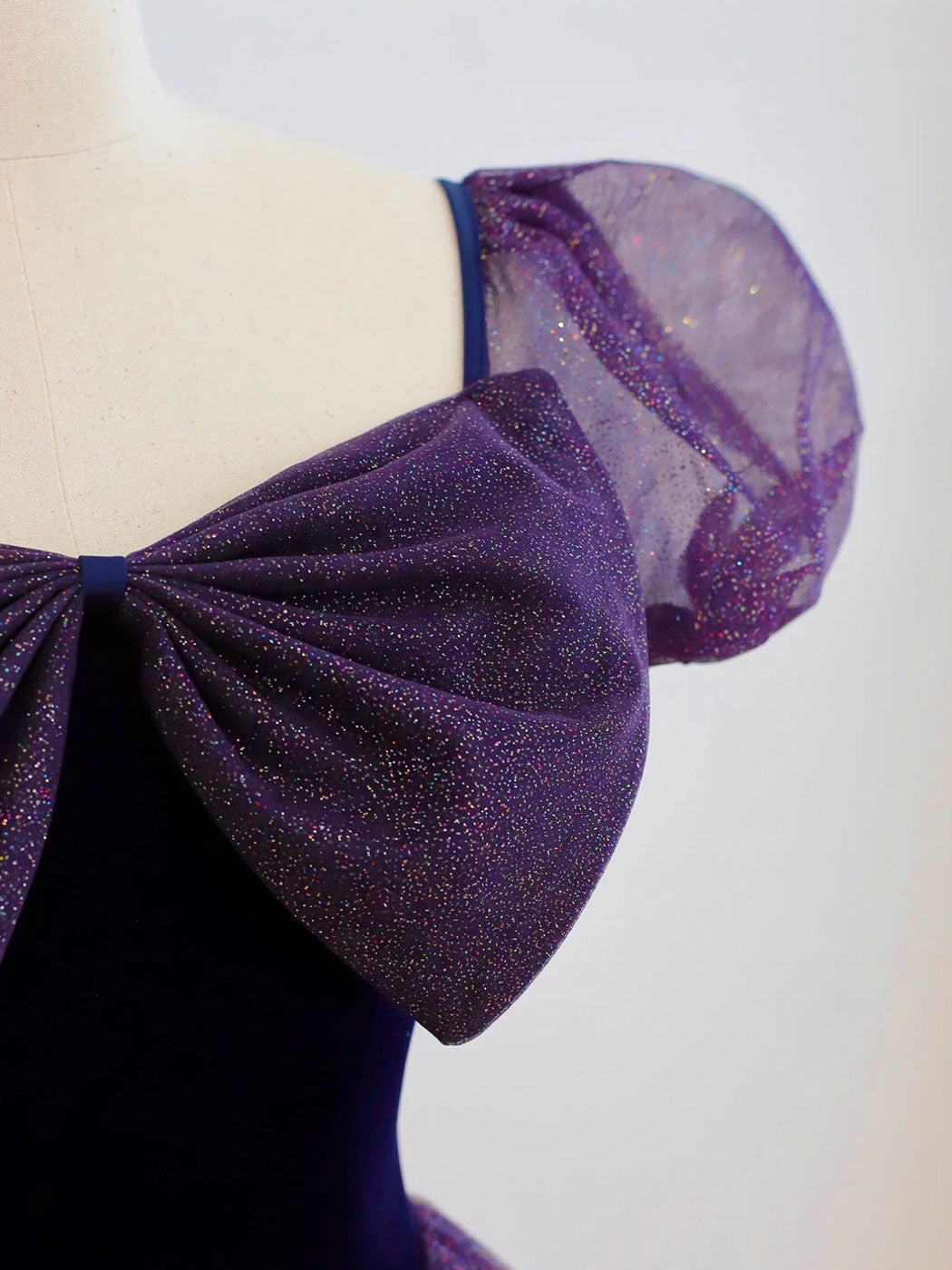 Purple Tulle Evening Dress