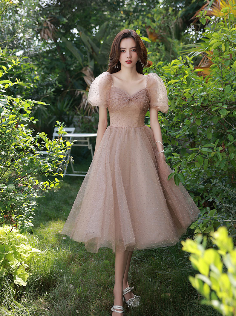 Bean Pink Powder Short Prom Dress, Cute Tulle Homecoming Dress US 8 / Bean Pink (As Picture) Bean Pink Powder Short Prom Dress, Cute Tulle Homecoming Dress US 8 / Bean Pink (As Picture)