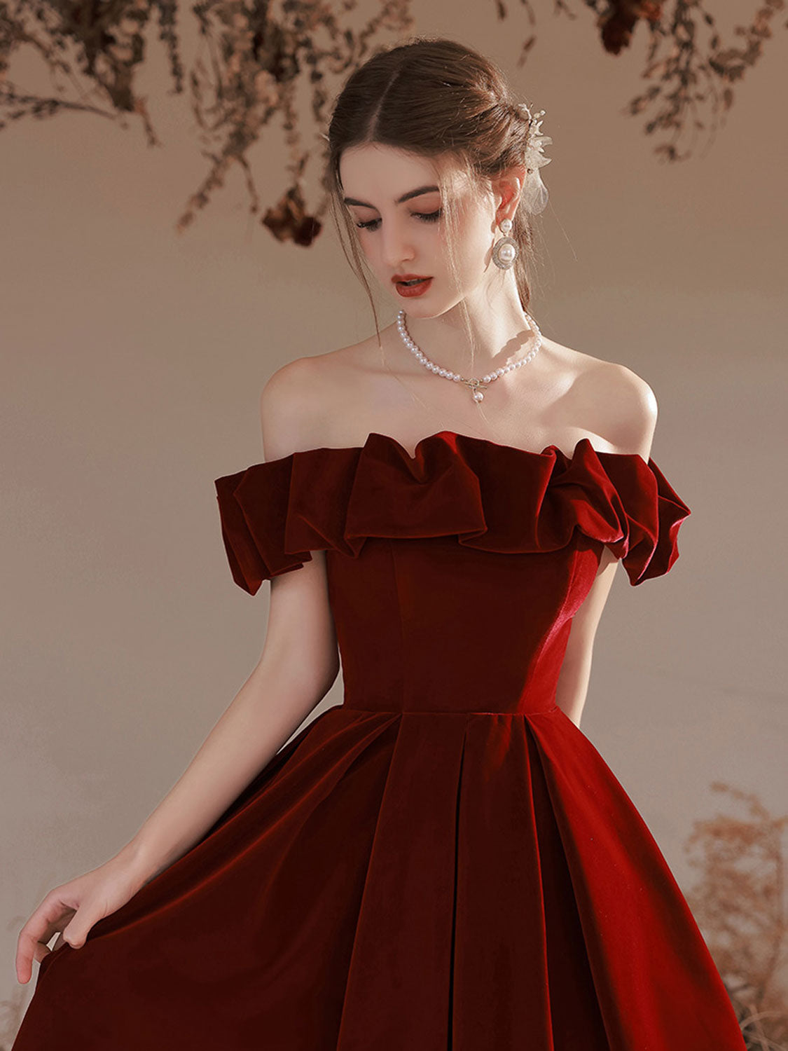 Burgundy Evening Dresses