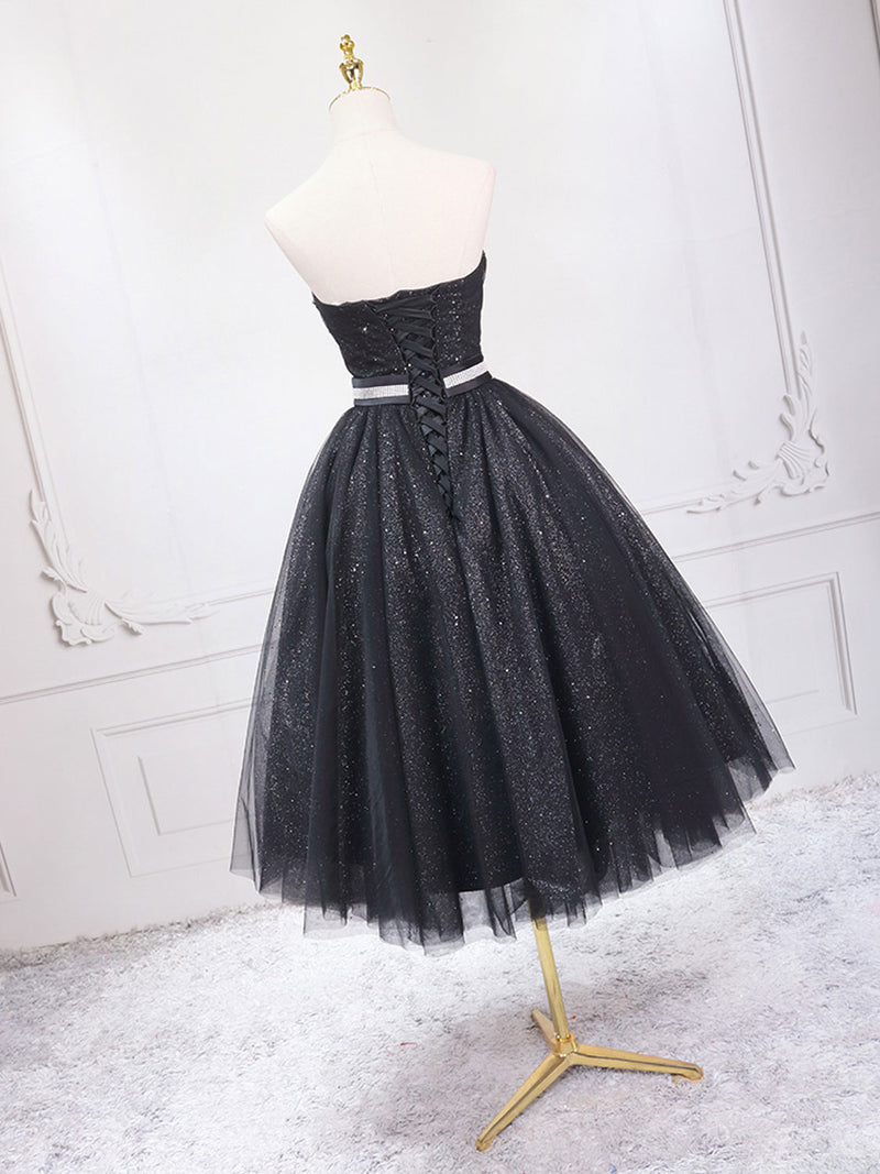 short black sweetheart neckline dress Everly