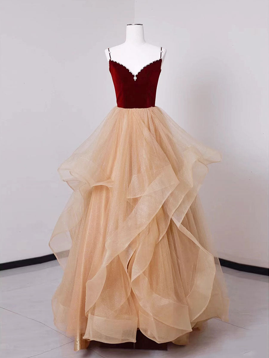 Velvet Graduation Dresses with Beading