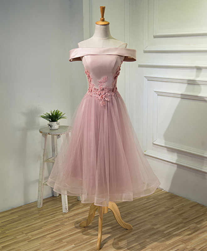 pink off the shoulder homecoming dress Ombreprom New Homecoming Dress Cute Pink Off The Shoulder Sequins with Feather
