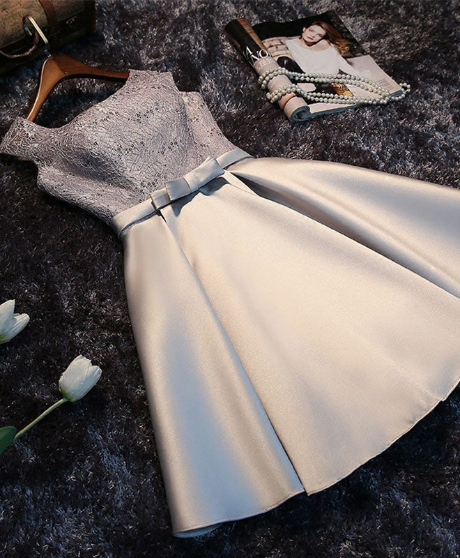 Cute Lace Sequins Short Prom Dress, Homecoming Dress Custom Size / Champagne Cute Lace Sequins Short Prom Dress, Homecoming Dress Custom Size / Champagne