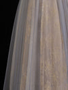 A Line Sweetheart Neck Gray Blue Long Prom Dress, Gray Court Train Blue Formal Gowns