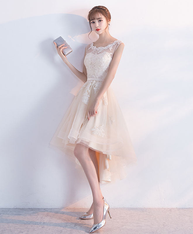 high low champagne dress Champagne Sequin Fringe High Low Dress
