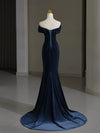 Dark Blue Long Prom Dress