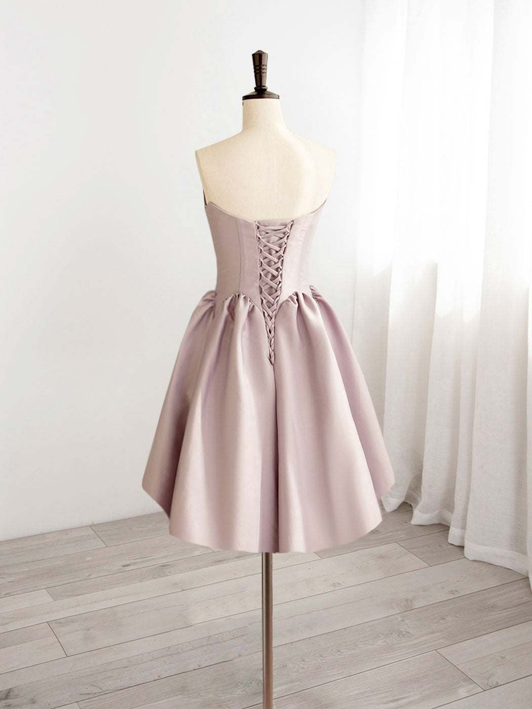 A-Line V Neck Pink Short Prom Dress, Pink Homecoming Dresses US 8 / Custom Color A-Line V Neck Pink Short Prom Dress, Pink Homecoming Dresses US 8 / Custom Color
