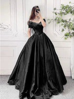 A-Line Off Shoulder Burgundy Long Prom Dress, Burgundy Long Formal Dress