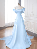 Blue Long Prom Dress