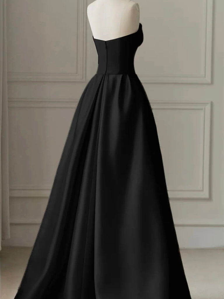 A-Line Tulle Satin Black/White Long Prom Dress. Black Long Formal Dress US 2 / Black/White A-Line Tulle Satin Black/White Long Prom Dress. Black Long Formal Dress US 2 / Black/White