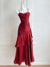 Simple Sweetheart Burgundy Prom Dress, Burgundy Party Dress
