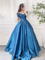 A-Line Off Shoulder Burgundy Long Prom Dress, Burgundy Long Formal Dress