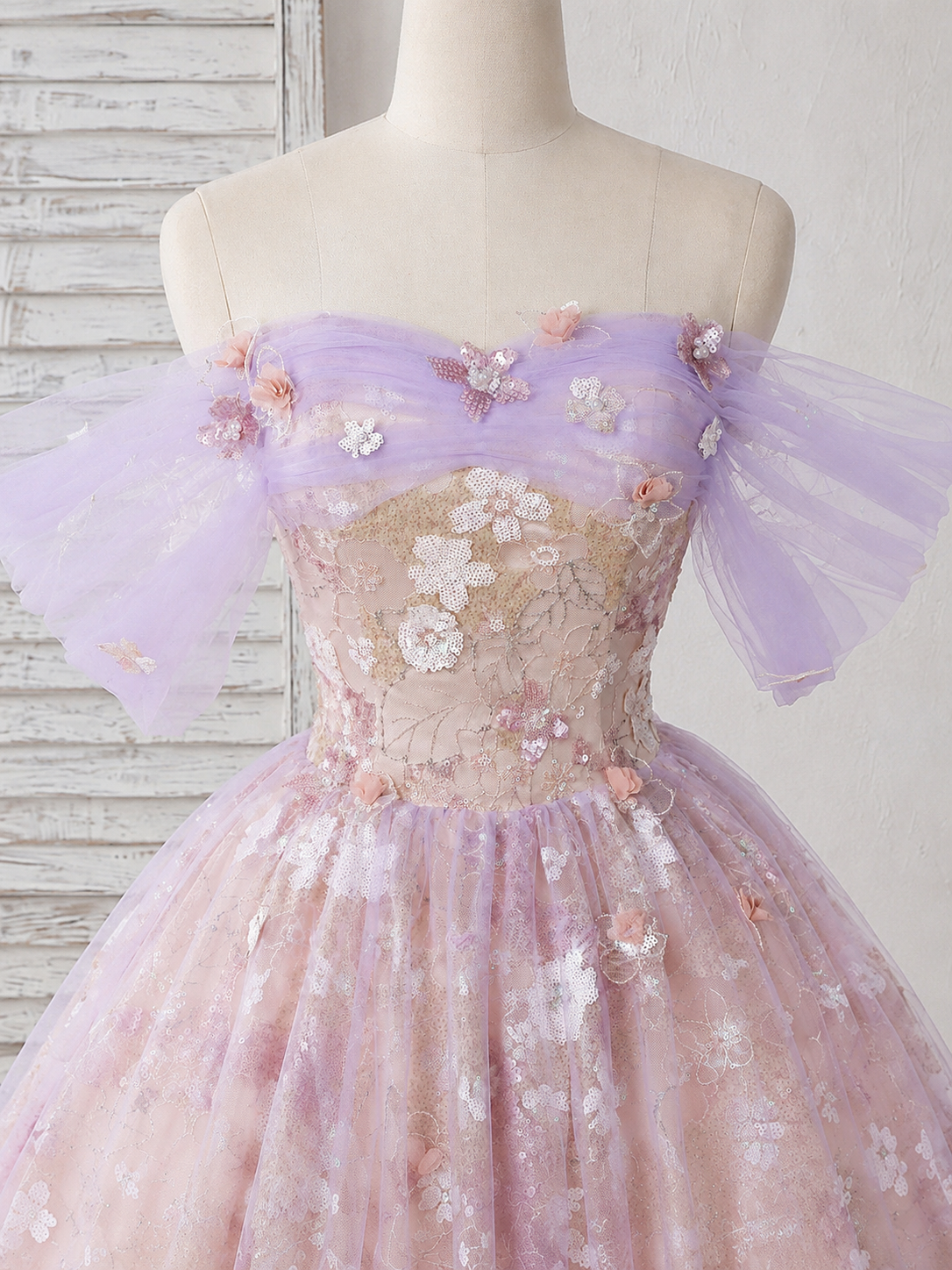Cute Sweetheart Tulle Lace Purple Short Prom Dress, Purple Homecoming Dress