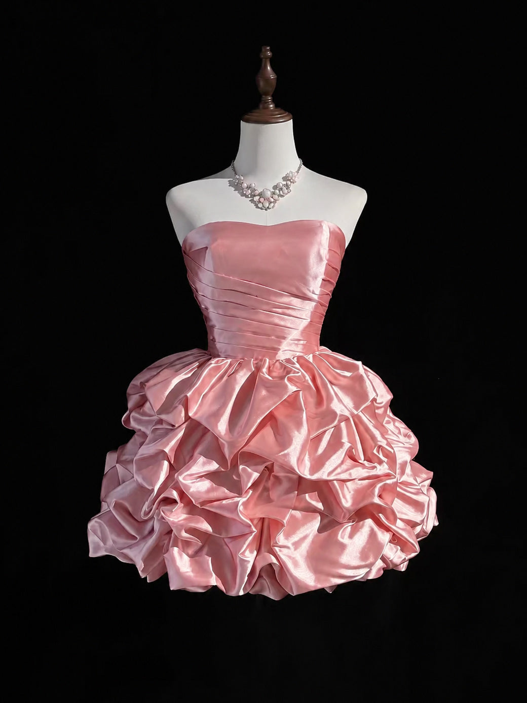 Cute Sweetheart Irregular Short Ball Gown Pink Homecoming Dress