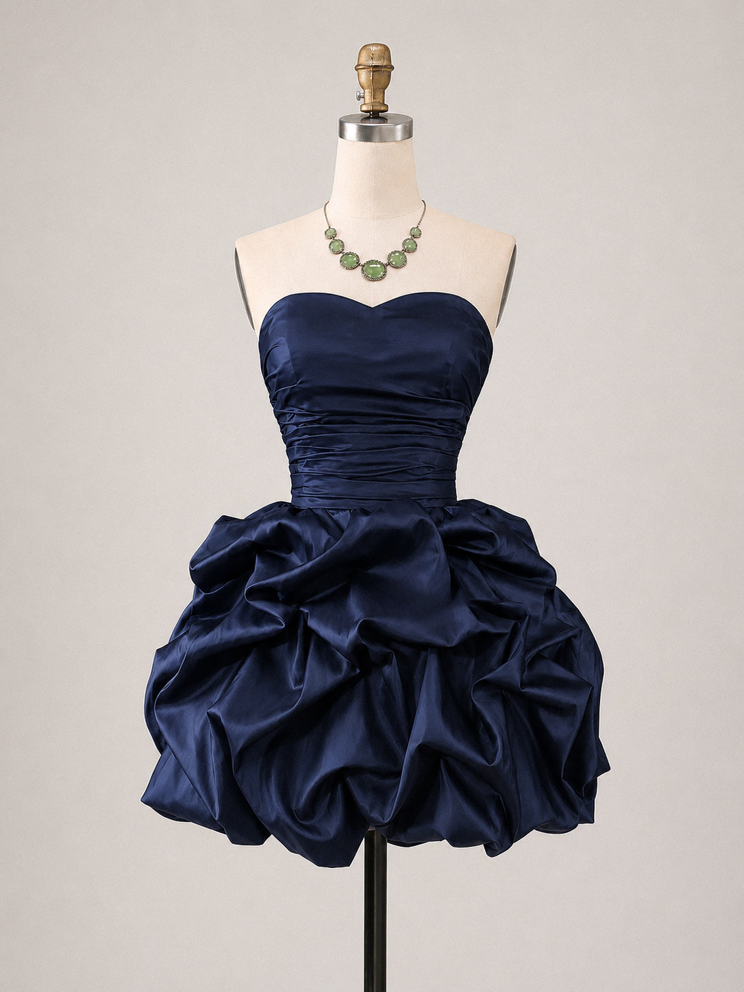 Cute Sweetheart Neck Folds Green Short Prom Dress, Green Homecoming Dress
