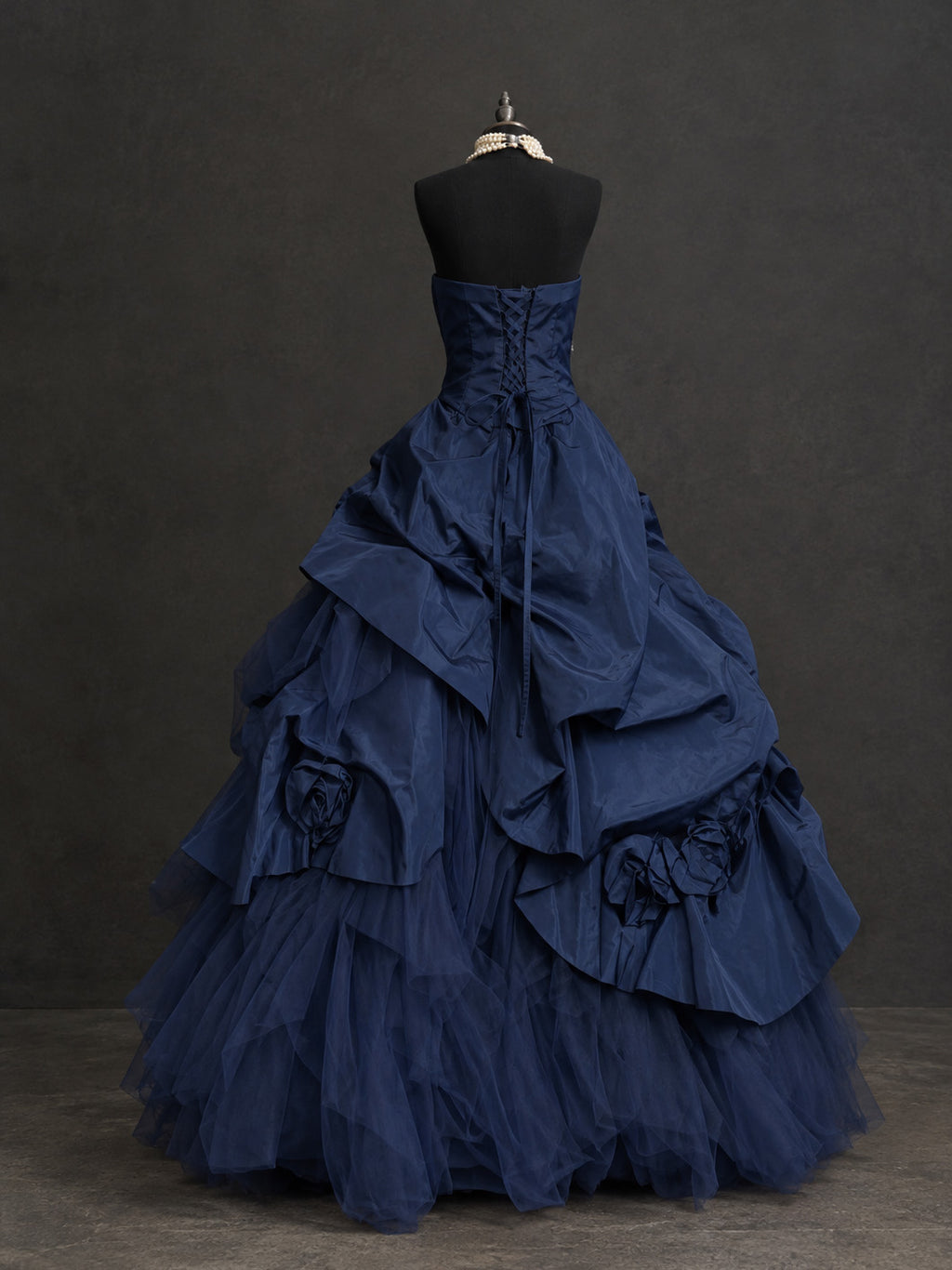 gorgeous blue prom dresses Dark Sweetheart Neck Ball Gown Long Dress, Dark Blue Long Sw – shopluu Color:Venetian Navy
