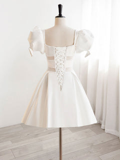 Cute  lvory Homecoming Dress